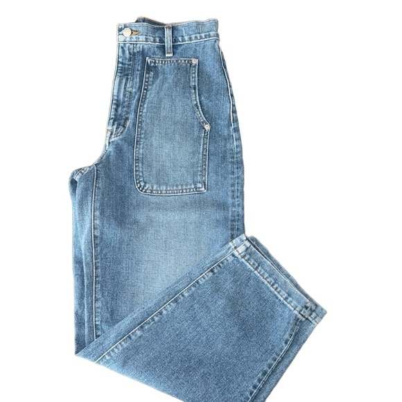 MADEWELL NWOT Balloon Jeans in Greene Wash Blue Workwear Edition-Size 27W - Picture 5 of 14